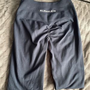 blue alphalete leggings